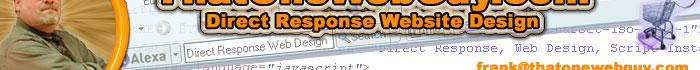 Direct Response Websites by Frank Deardurff That One Web Guy of Access Cafe Networks and CoFounder of the Ask Database